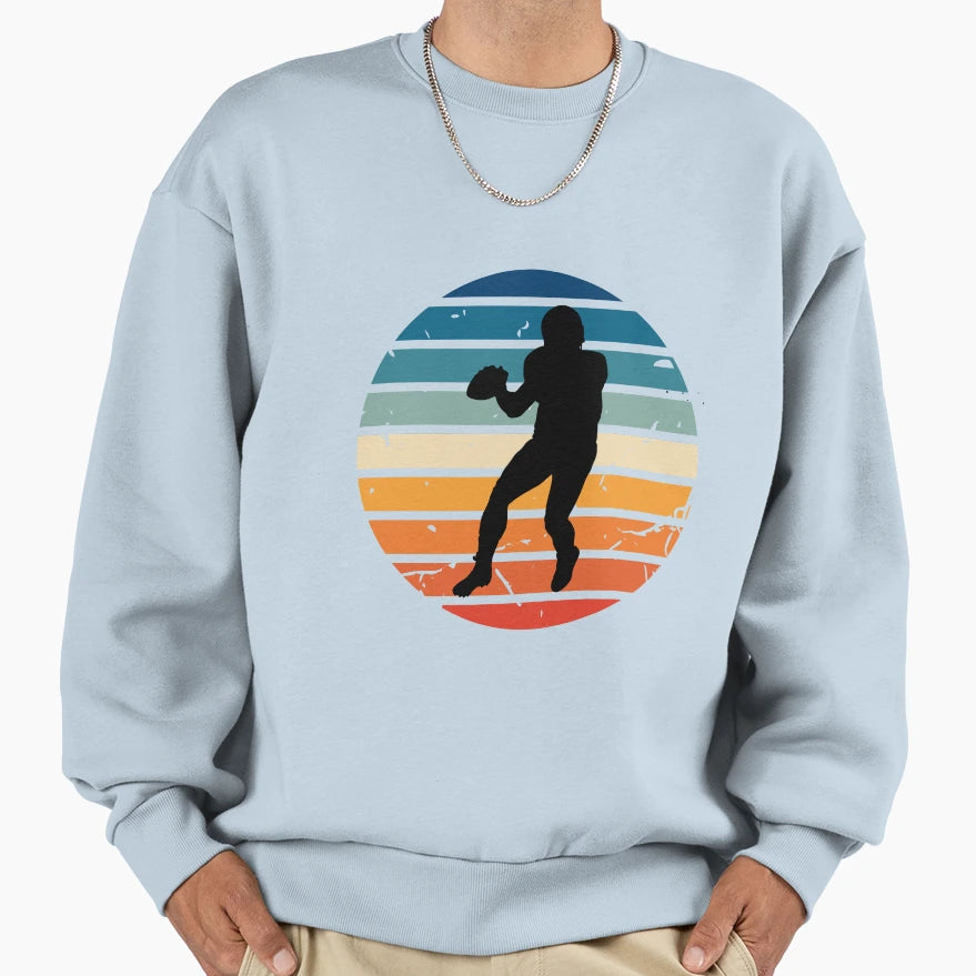 Funny Football And Football Player Sweatshirt - Unique Graphic for Adults - T-Shirt, Sweatshirt, Hoodie