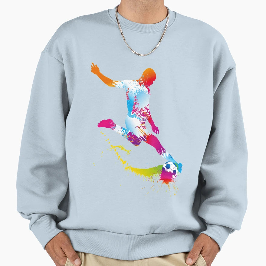 Football Healthy Lifestyle Sweatshirt - Fun Novelty Design for Adults - T-Shirt, Sweatshirt, Hoodie