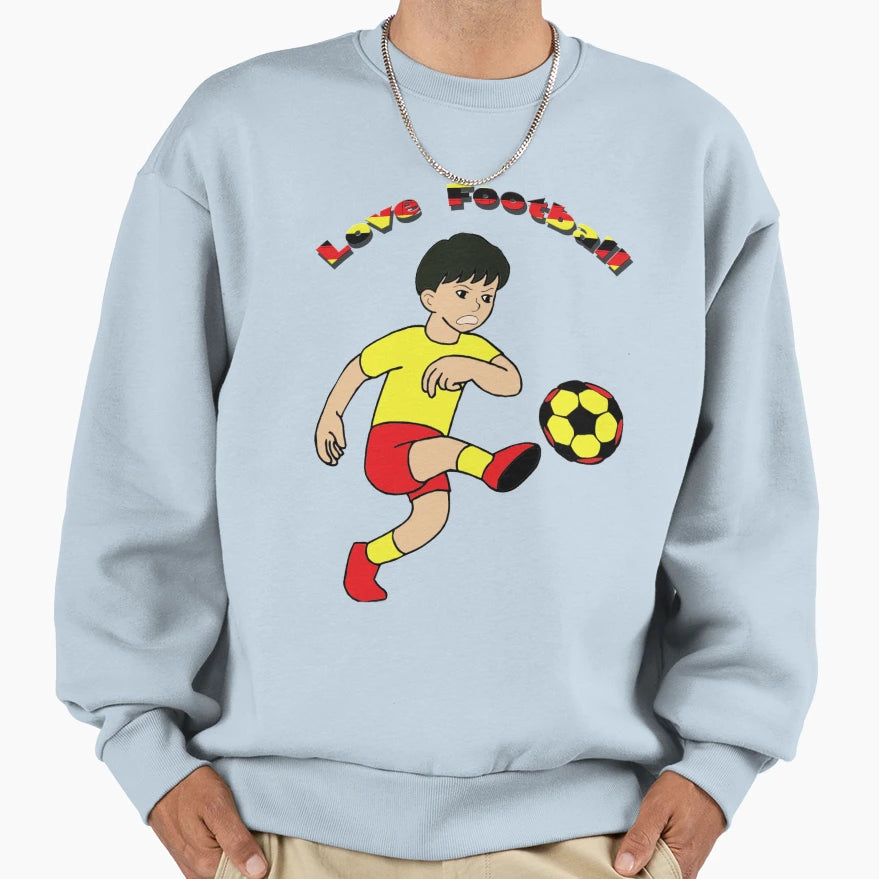 Love Football Products Sweatshirt - Casual Everyday Wear Unisex - T-Shirt, Sweatshirt, Hoodie
