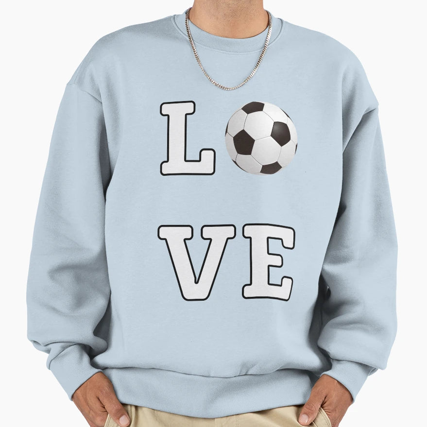 Love Soccer Football T-Shirt - Trendy Graphic Men Women - T-Shirt, Sweatshirt, Hoodie