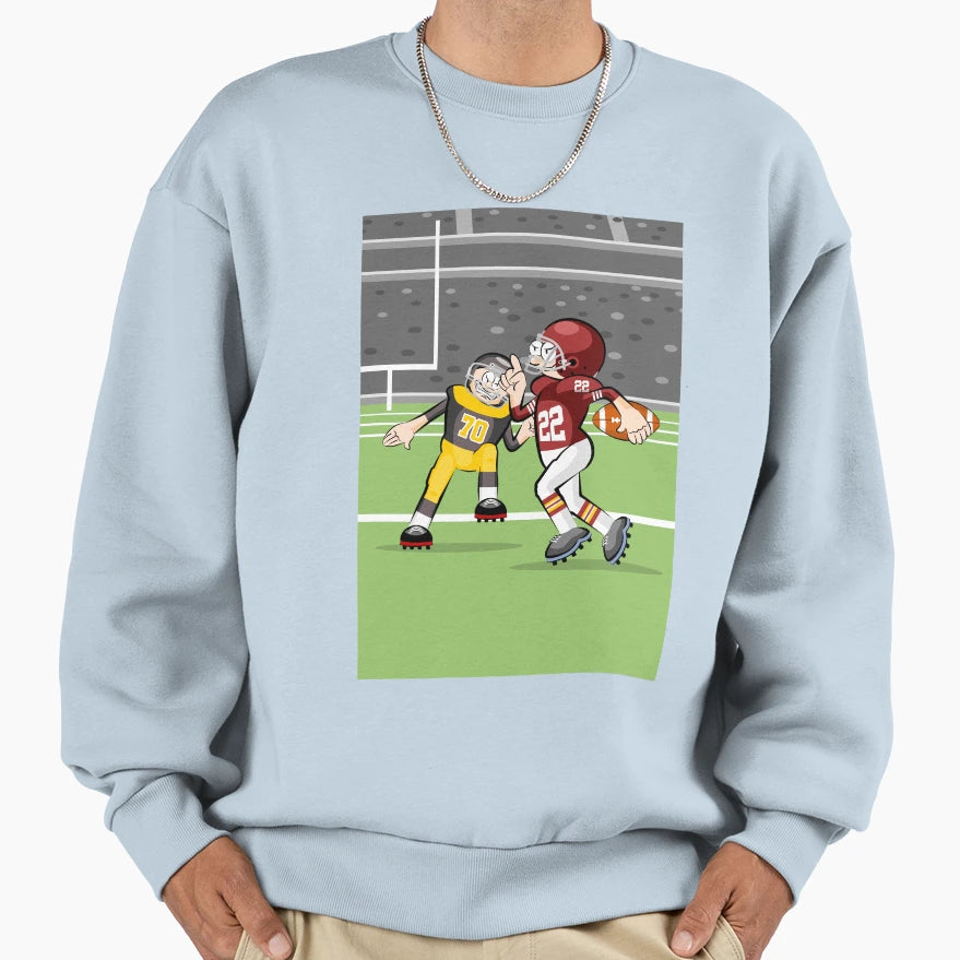 American Football Player Sweatshirt - Streetwear Style for Adults - T-Shirt, Sweatshirt, Hoodie