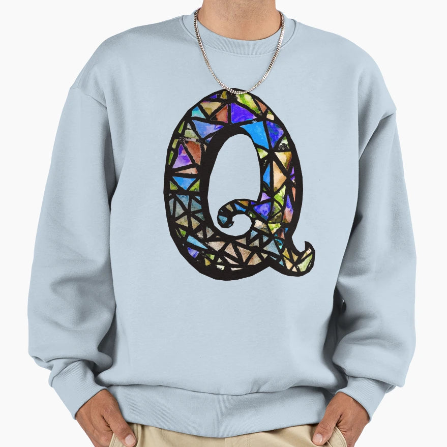 Letter Q Sweatshirt - Fun Novelty Design Unisex - T-Shirt, Sweatshirt, Hoodie