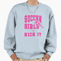 Soccer Can Kick It Sports Slogan T-Shirt - Minimalist Print Unisex - T-Shirt, Sweatshirt, Hoodie