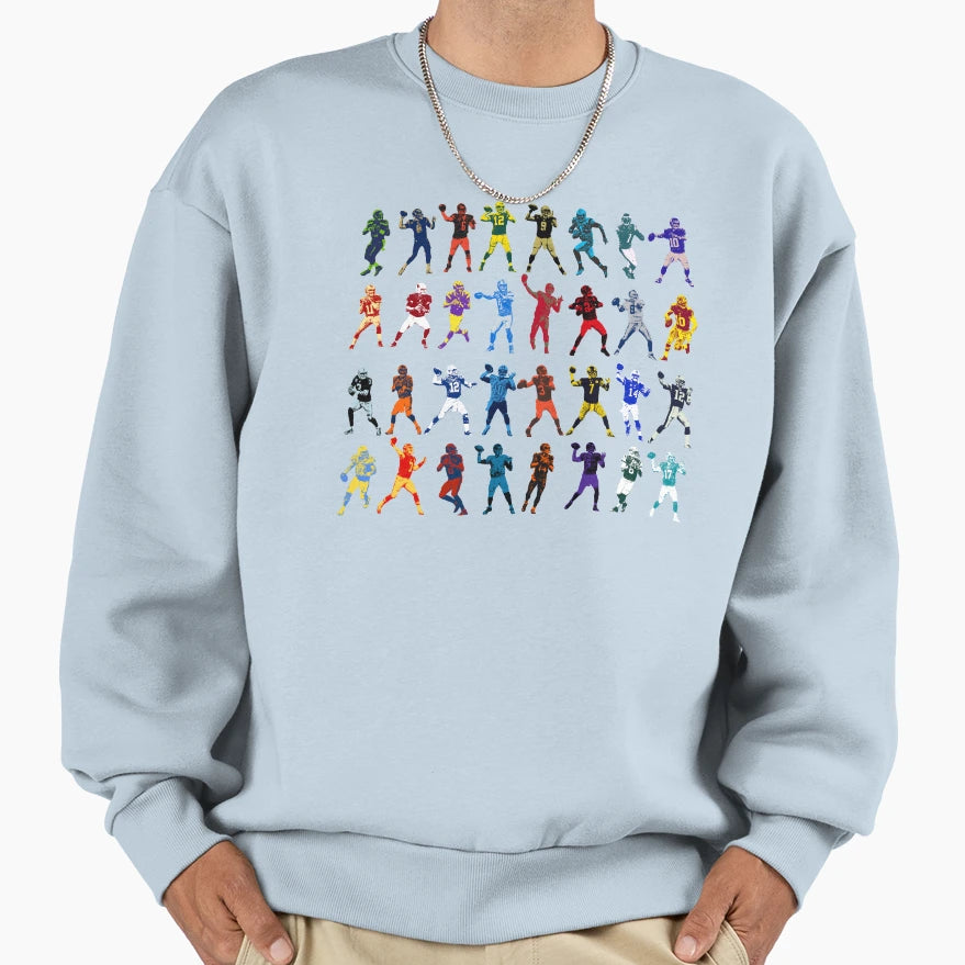 Quarterback Club Sweatshirt - Streetwear Style for Adults - T-Shirt, Sweatshirt, Hoodie