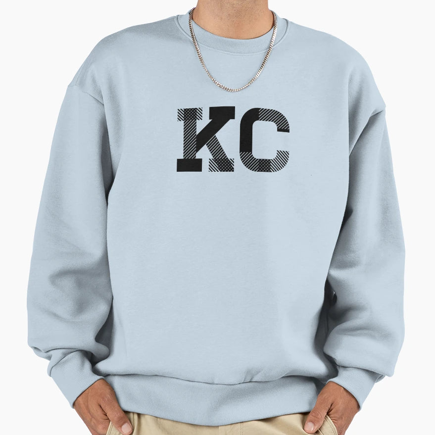 Kansas City Missouri Kc Letters Sweatshirt - Aesthetic Graphic for Adults - T-Shirt, Sweatshirt, Hoodie