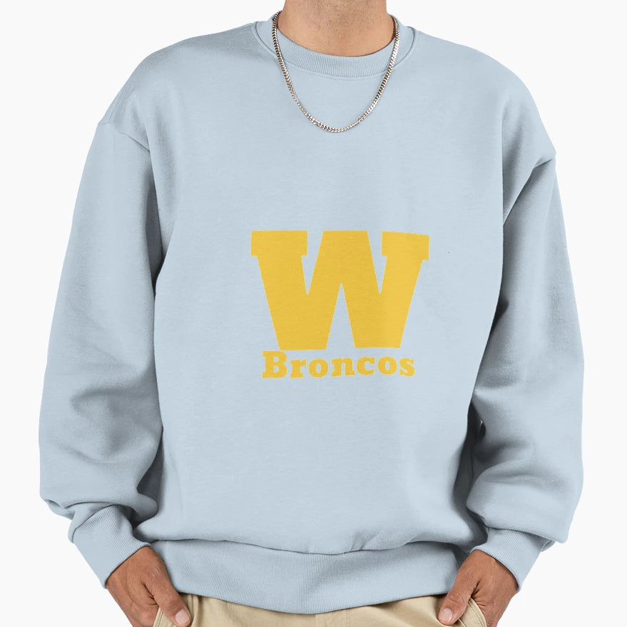 Broncos W Blockletters Sweatshirt - Streetwear Style Unisex - T-Shirt, Sweatshirt, Hoodie