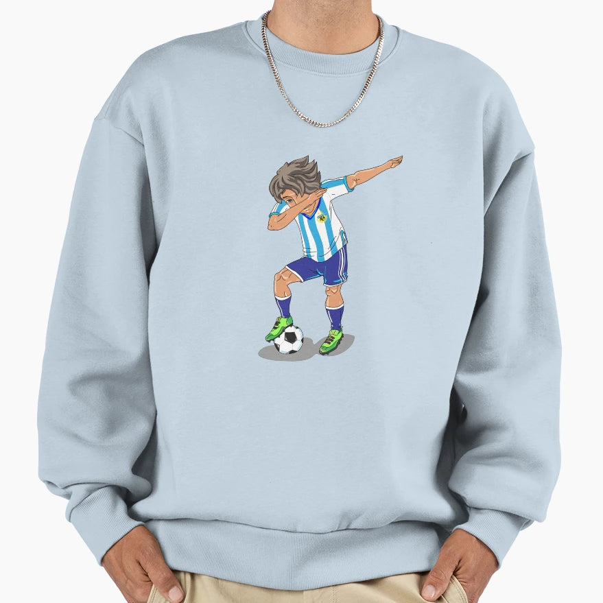 Argentine Football Player Dab Sweatshirt - Custom Art Print for Adults - T-Shirt, Sweatshirt, Hoodie