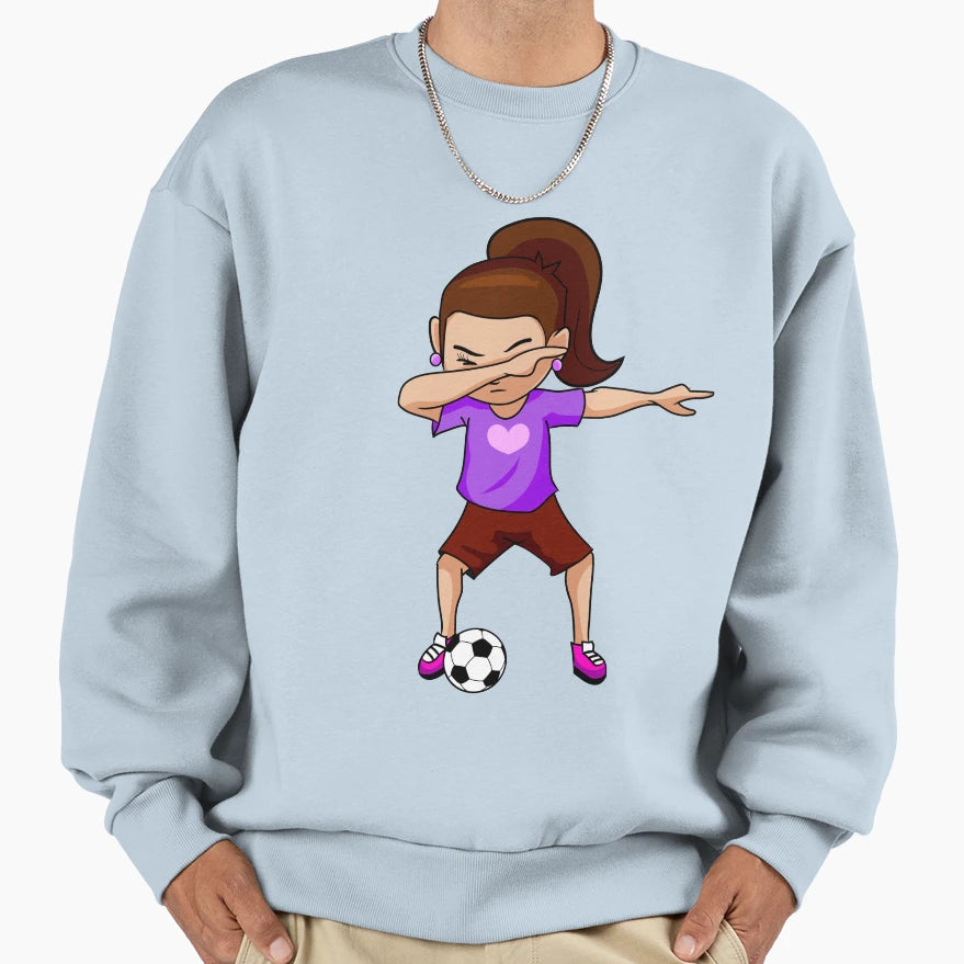 Dabbing Soccer Sweatshirt - Fun Novelty Design Men Women - T-Shirt, Sweatshirt, Hoodie