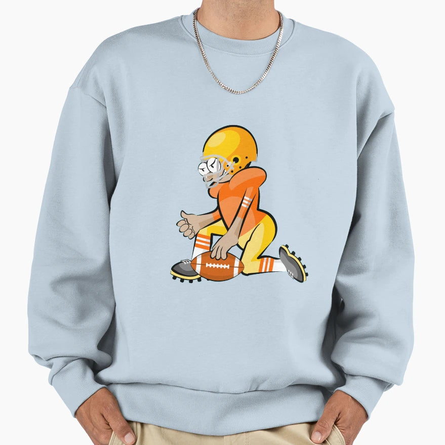 American Football Cartoon 3 41 Sweatshirt - Custom Art Print Men Women - T-Shirt, Sweatshirt, Hoodie