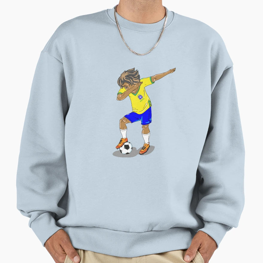 Brazil Football Players Dab Sweatshirt - Graphic Print Unisex - T-Shirt, Sweatshirt, Hoodie
