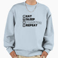 Eat Sleep Practice Repeat Sweatshirt - Graphic Print for Adults - T-Shirt, Sweatshirt, Hoodie