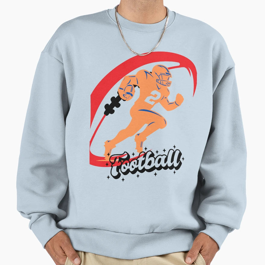 American Football Runner Power And Sweatshirt - Unique Graphic Men Women - T-Shirt, Sweatshirt, Hoodie