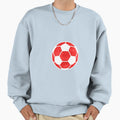 Soccer Ball Red Sweatshirt - Custom Art Print Men Women - T-Shirt, Sweatshirt, Hoodie