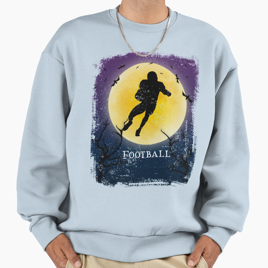 Football Halloween Art Football Sweatshirt - Fun Novelty Design Men Women - T-Shirt, Sweatshirt, Hoodie