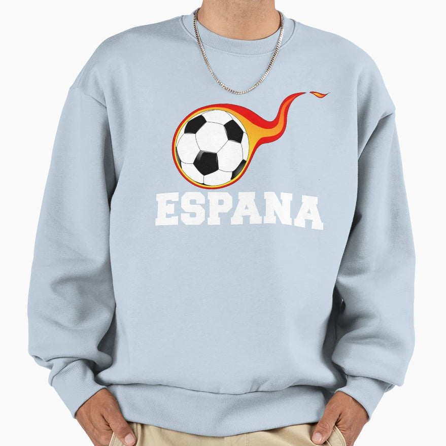 Spain Soccer Spain Football Espana T-Shirt - Fun Novelty Design for Adults - T-Shirt, Sweatshirt, Hoodie