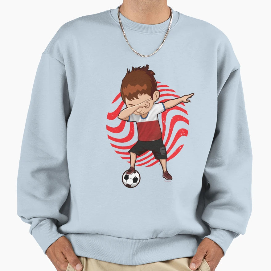 Football Soccer Dab Poland Sweatshirt - Graphic Print Men Women - T-Shirt, Sweatshirt, Hoodie