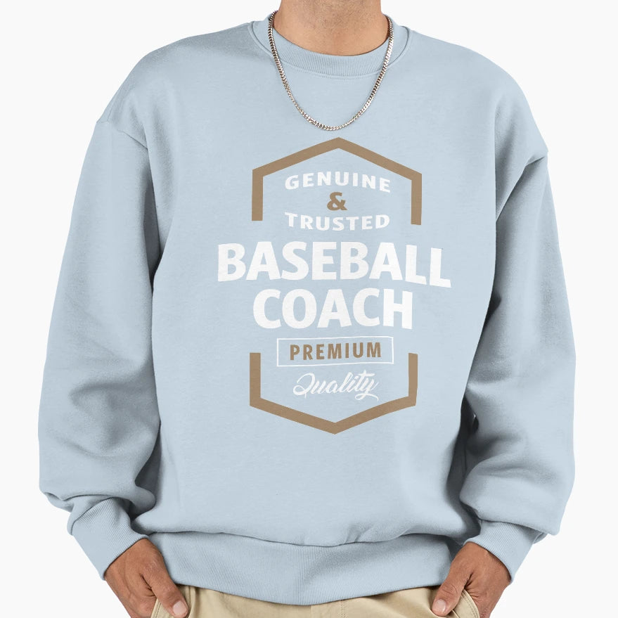 Baseball Coach Logo Gift Ideas Sweatshirt - Streetwear Style Unisex - T-Shirt, Sweatshirt, Hoodie