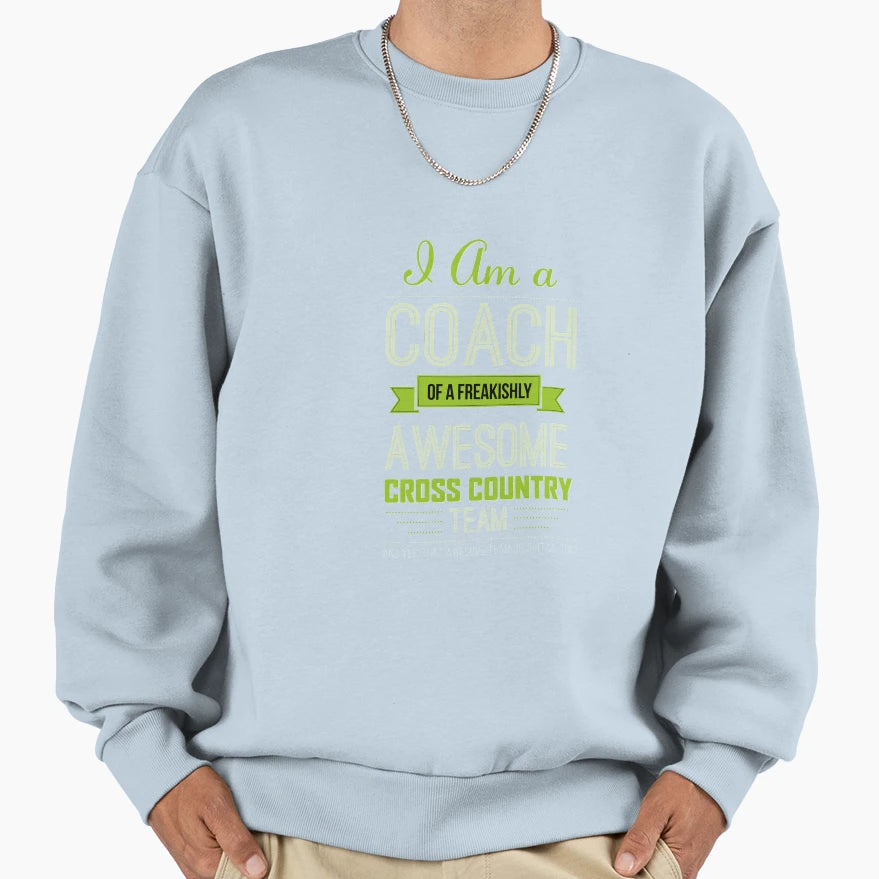 I Am Coach Freakishly Awesome Cross T-Shirt - Trendy Graphic for Adults - T-Shirt, Sweatshirt, Hoodie