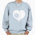 American Football Heart Sweatshirt - Graphic Print for Adults - T-Shirt, Sweatshirt, Hoodie