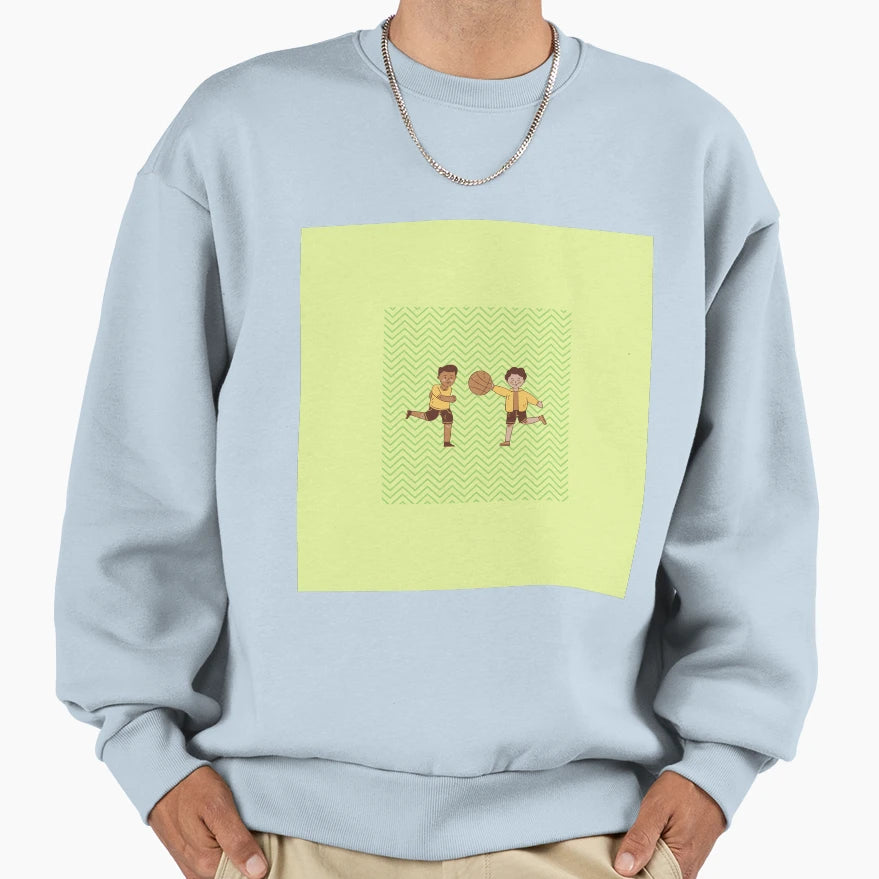 Soccer Basketball Sweatshirt - Aesthetic Graphic for Adults - T-Shirt, Sweatshirt, Hoodie