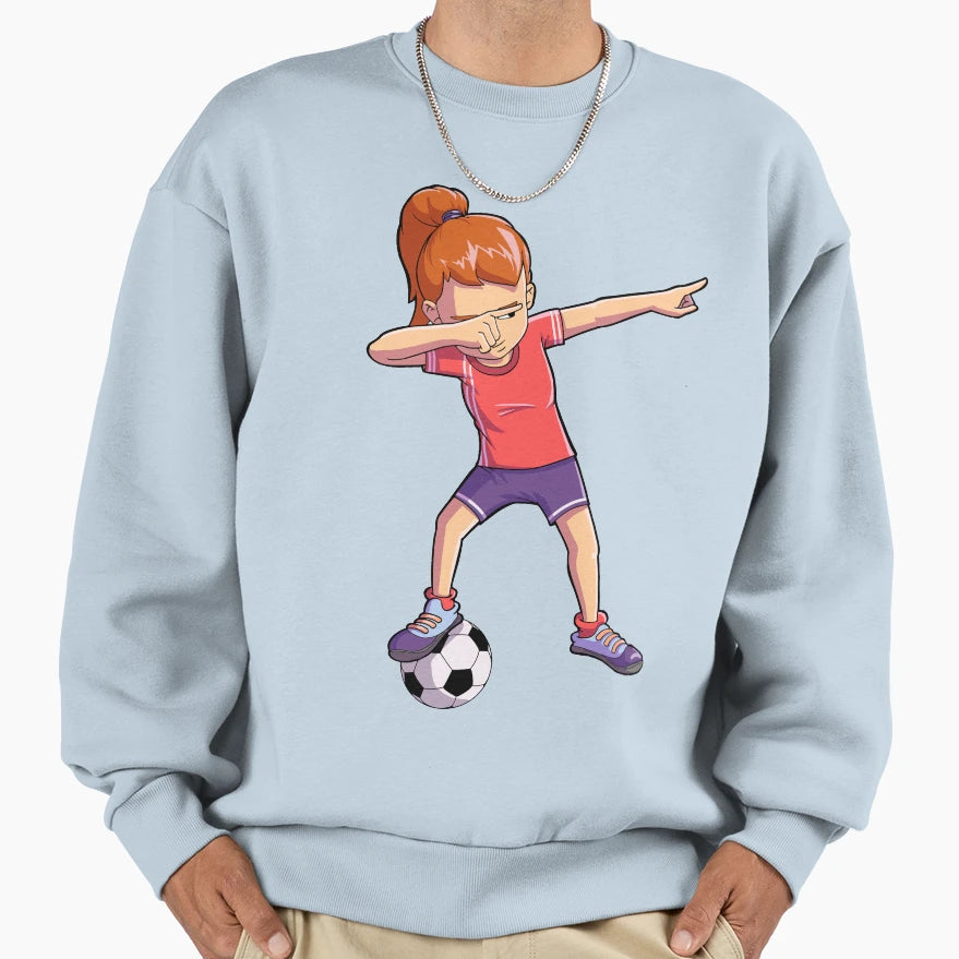Dabbing Soccer Dab Dance Funny T-Shirt - Fun Novelty Design for Adults - T-Shirt, Sweatshirt, Hoodie