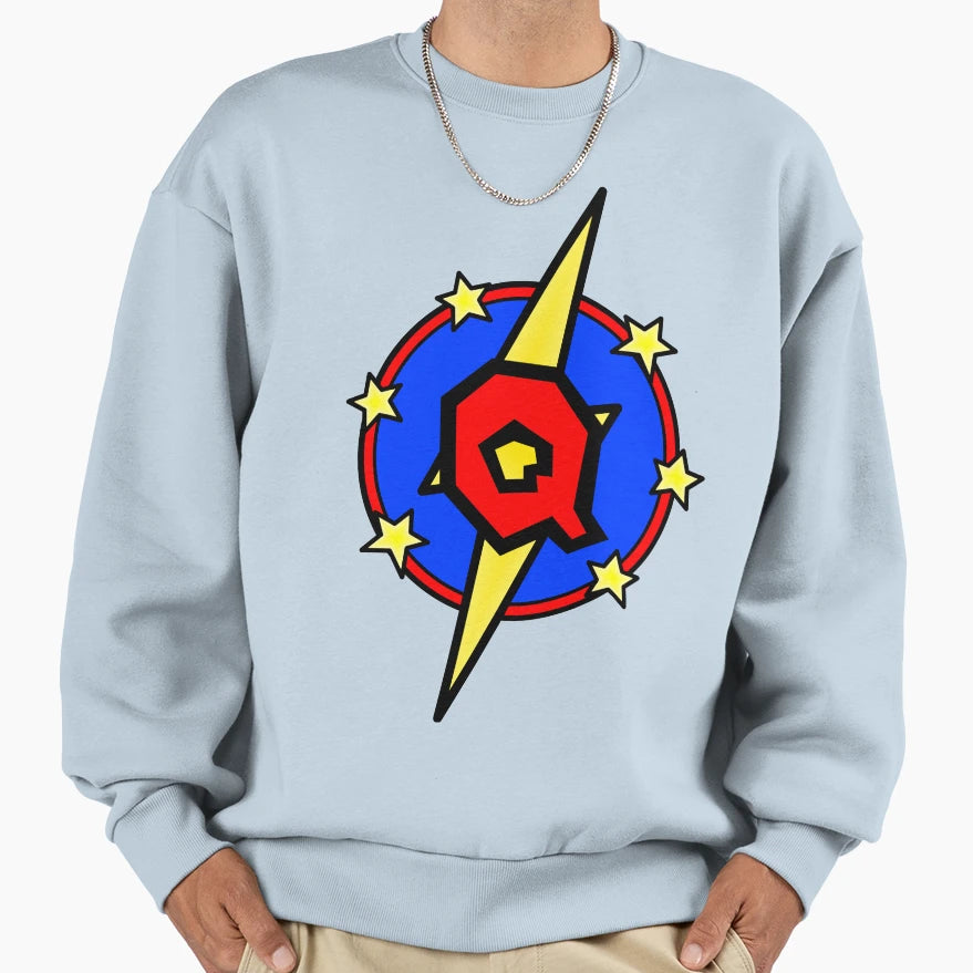 Super Letter Q Superhero Sweatshirt - Streetwear Style for Adults - T-Shirt, Sweatshirt, Hoodie