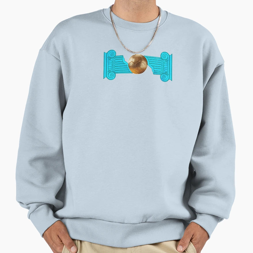 Regal Golden Football Soccer Ball Sweatshirt - Trendy Graphic for Adults - T-Shirt, Sweatshirt, Hoodie