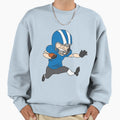 American Football Player Runs Football Sweatshirt - Minimalist Print Unisex - T-Shirt, Sweatshirt, Hoodie