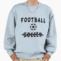 Football Sweatshirt - Minimalist Print Men Women - T-Shirt, Sweatshirt, Hoodie
