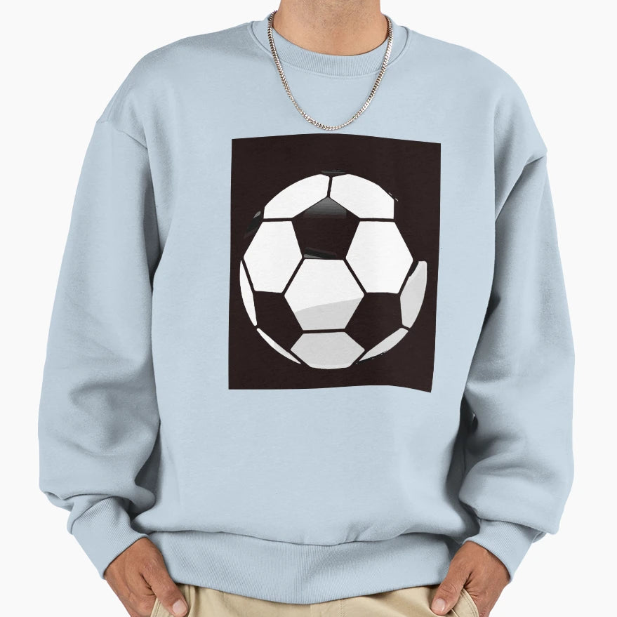 Black And White Soccer Ball Sweatshirt - Novelty Apparel Unisex - T-Shirt, Sweatshirt, Hoodie