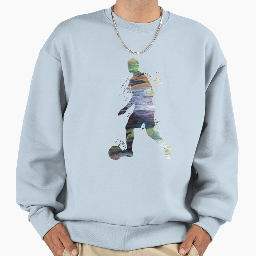 Soccer Player Sweatshirt - Unique Graphic Men Women - T-Shirt, Sweatshirt, Hoodie