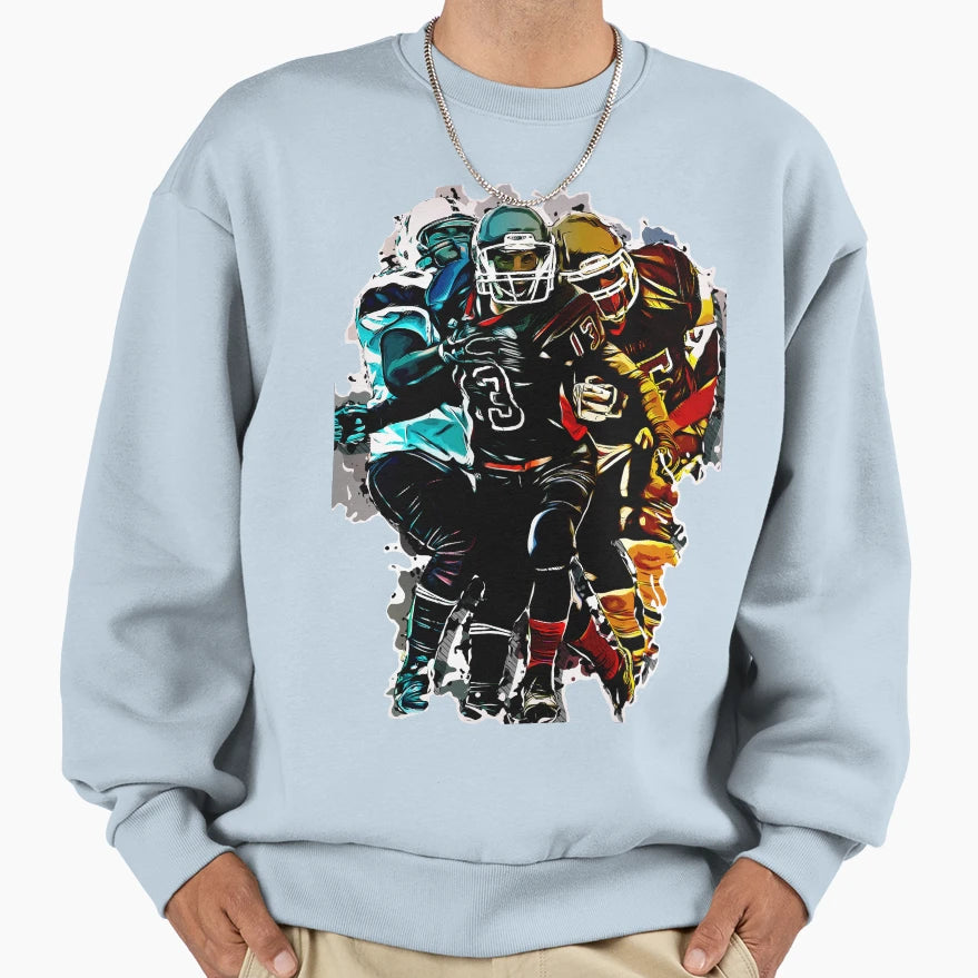 Football Sports Fantasy Game Sweatshirt - Streetwear Style for Adults - T-Shirt, Sweatshirt, Hoodie