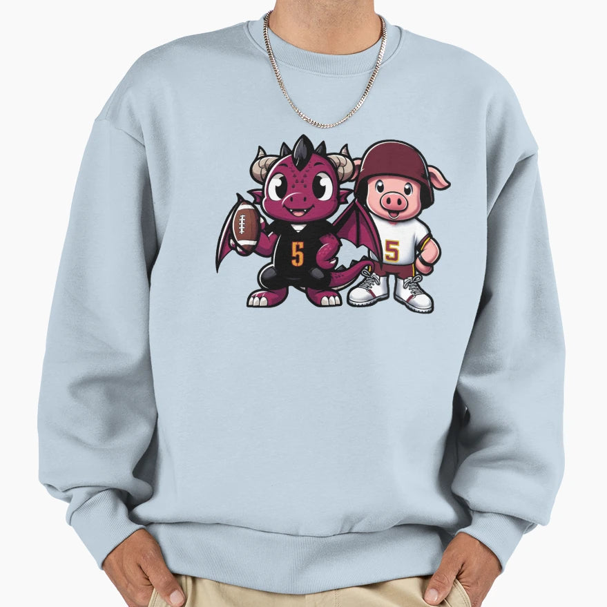 Commanders Game Day Sweatshirt - Minimalist Print Unisex - T-Shirt, Sweatshirt, Hoodie