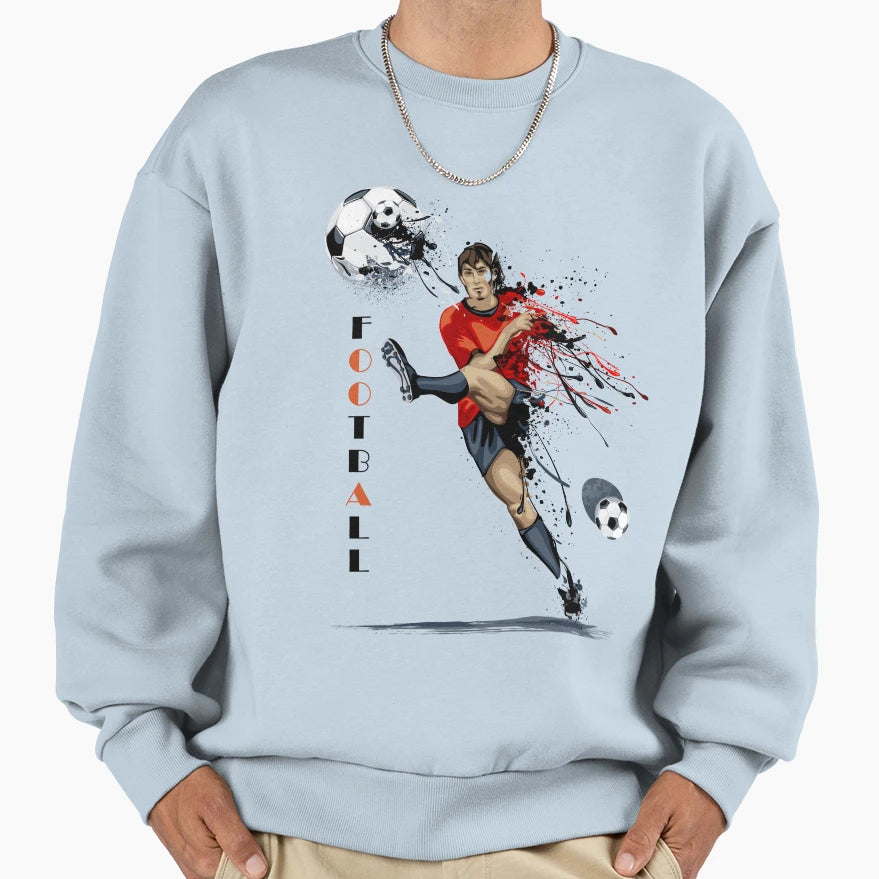 Football Sweatshirt - Casual Everyday Wear Men Women - T-Shirt, Sweatshirt, Hoodie