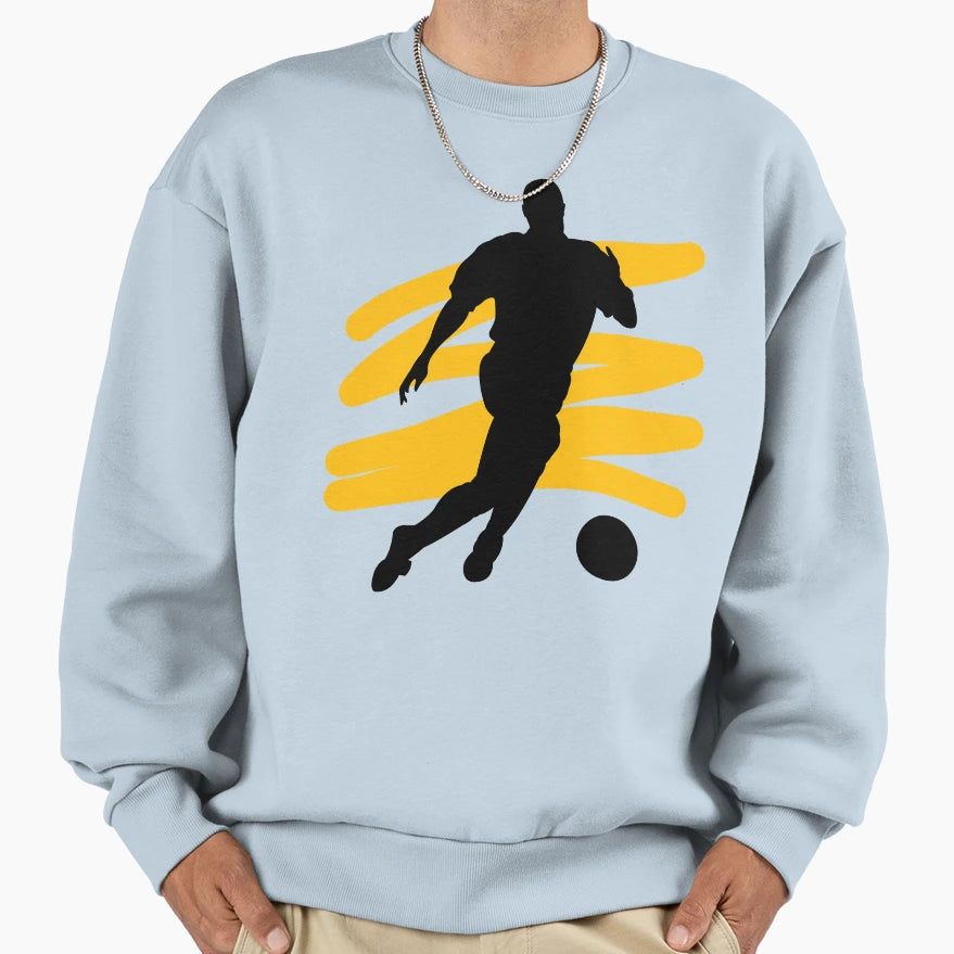 Soccer Player Sweatshirt - Graphic Print for Adults - T-Shirt, Sweatshirt, Hoodie