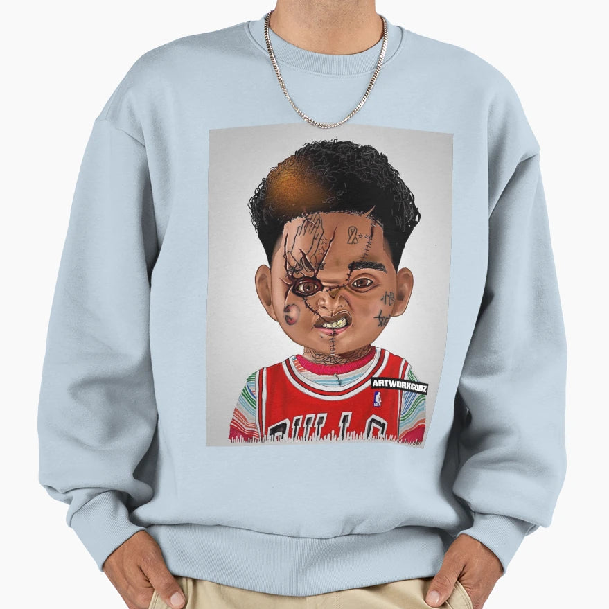 Hood Chucky Sweatshirt - Trendy Graphic Unisex - T-Shirt, Sweatshirt, Hoodie