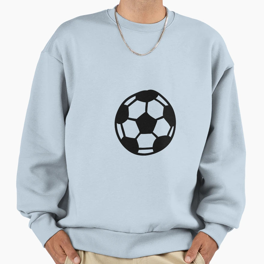 Football Ball Sweatshirt - Minimalist Print Unisex - T-Shirt, Sweatshirt, Hoodie