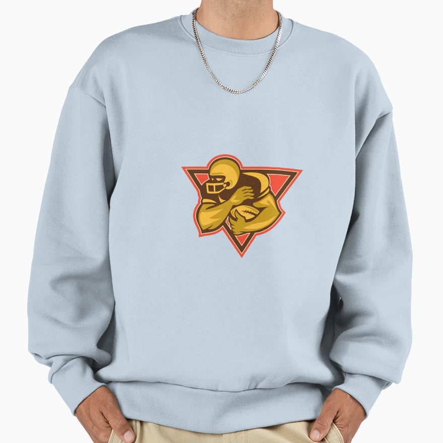 American Football Running Back Ball Sweatshirt - Novelty Apparel Men Women - T-Shirt, Sweatshirt, Hoodie