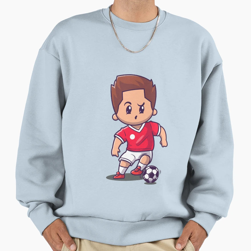 Playing Soccer Vector Sweatshirt - Streetwear Style Men Women - T-Shirt, Sweatshirt, Hoodie