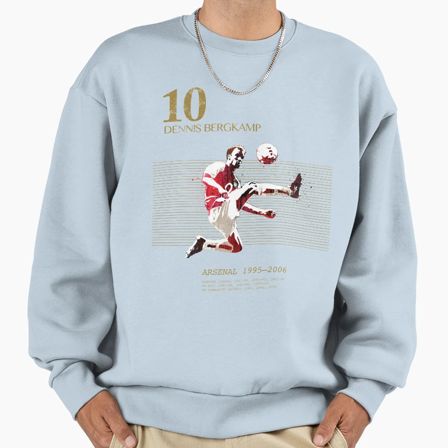 Dennis Bergkamp Sweatshirt - Unique Graphic for Adults - T-Shirt, Sweatshirt, Hoodie