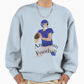 American Football Player Action Sweatshirt - Minimalist Print for Adults - T-Shirt, Sweatshirt, Hoodie