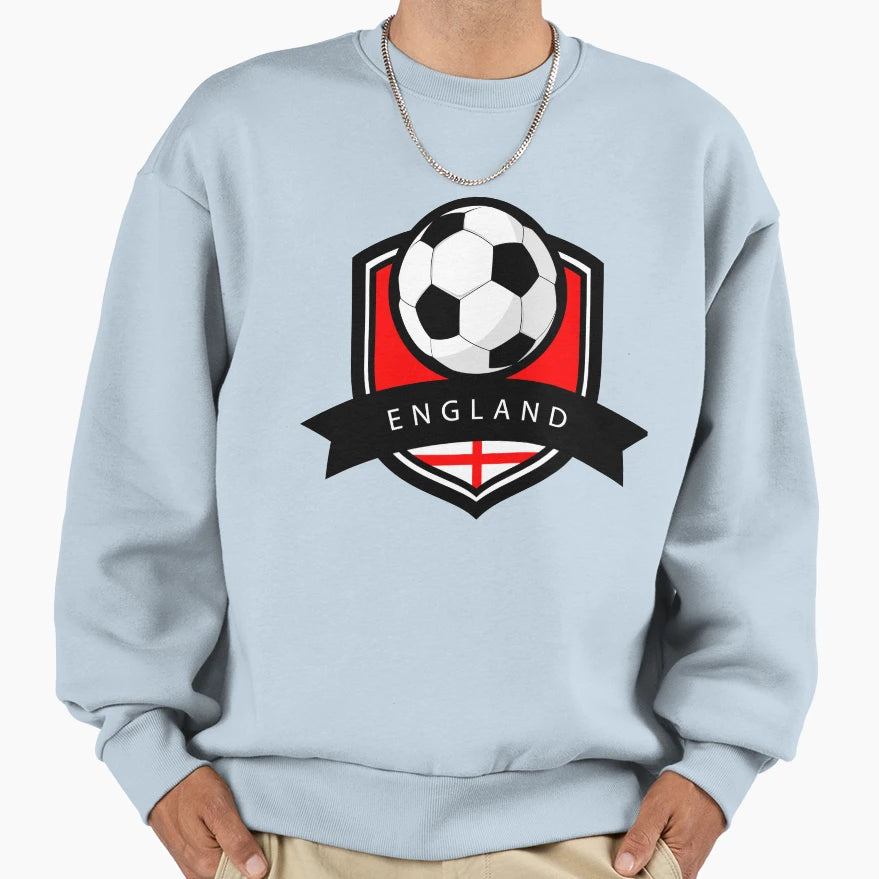 Soccer Flag England Sweatshirt - Graphic Print Men Women - T-Shirt, Sweatshirt, Hoodie