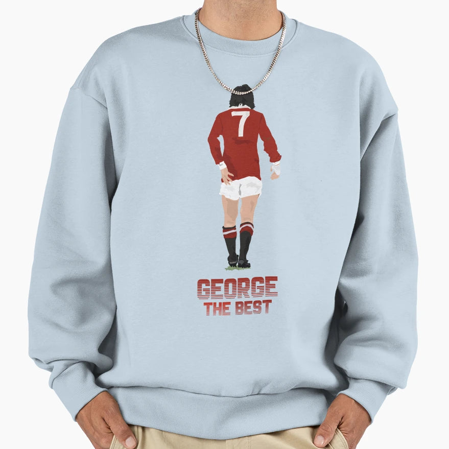 George Best Sweatshirt - Minimalist Print Men Women - T-Shirt, Sweatshirt, Hoodie