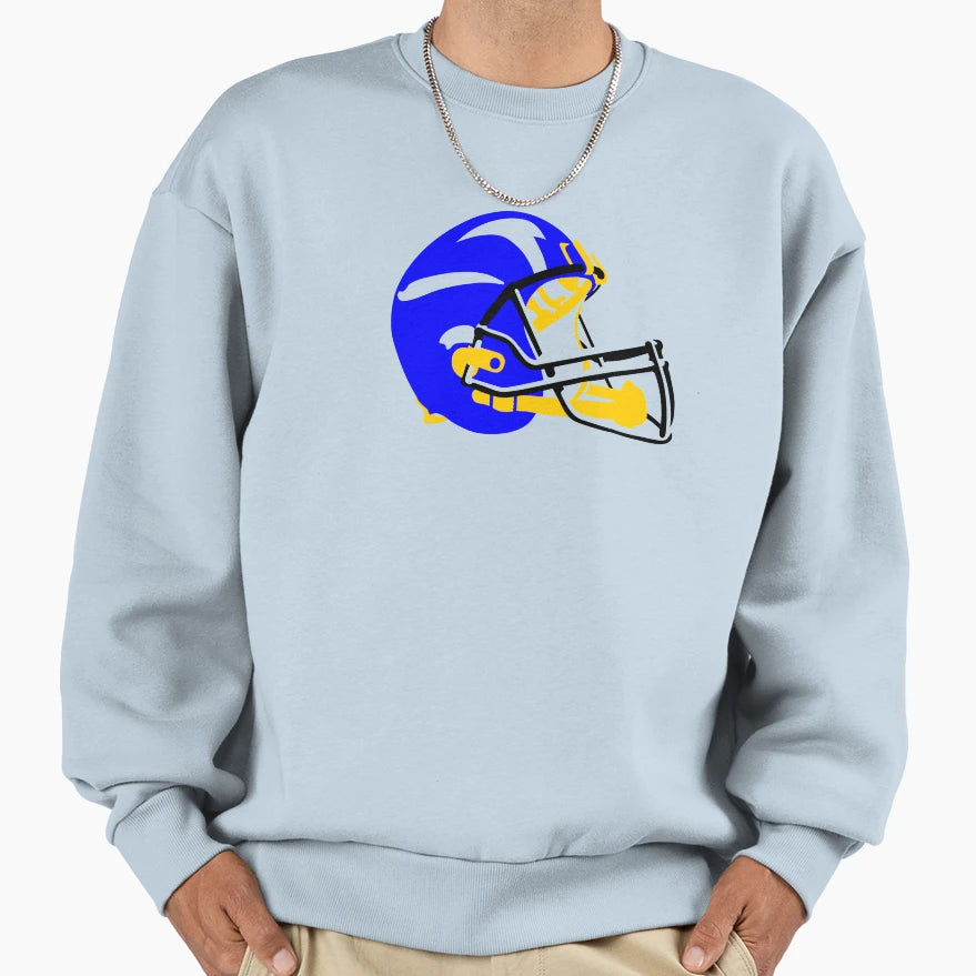 Football Helmet Sweatshirt - Streetwear Style Men Women - T-Shirt, Sweatshirt, Hoodie