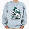 Football Soccer Is Life Cartoon Sweatshirt - Aesthetic Graphic Men Women - T-Shirt, Sweatshirt, Hoodie