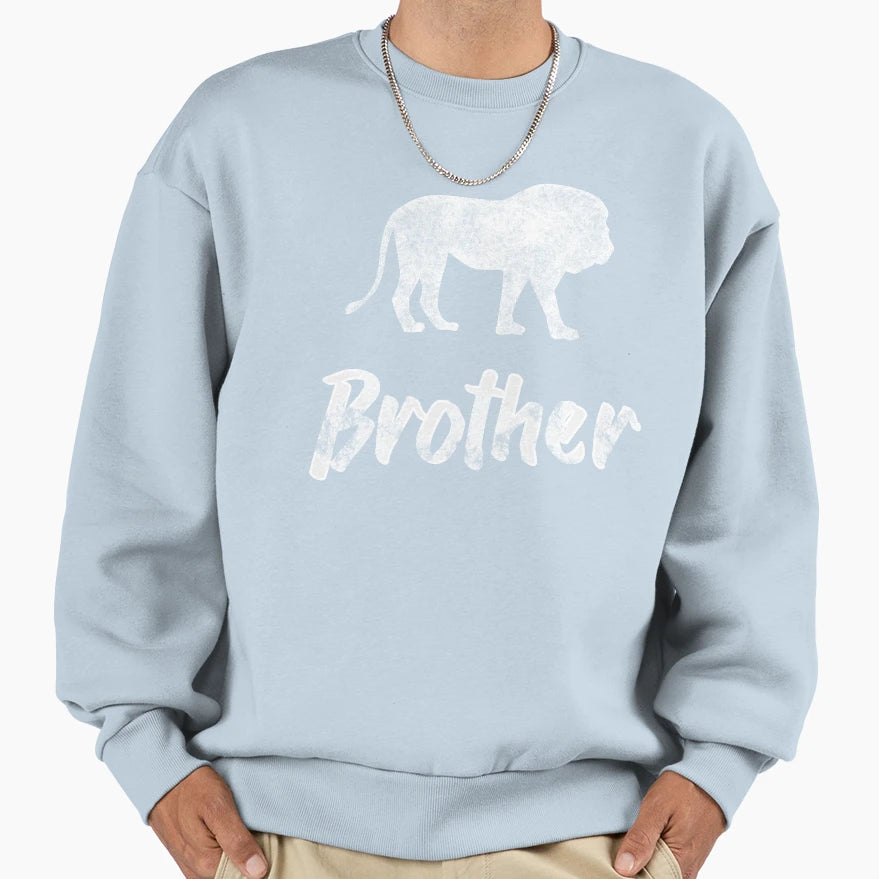 Lion Brother Camping Wildlife Sweatshirt - Custom Art Print Unisex - T-Shirt, Sweatshirt, Hoodie