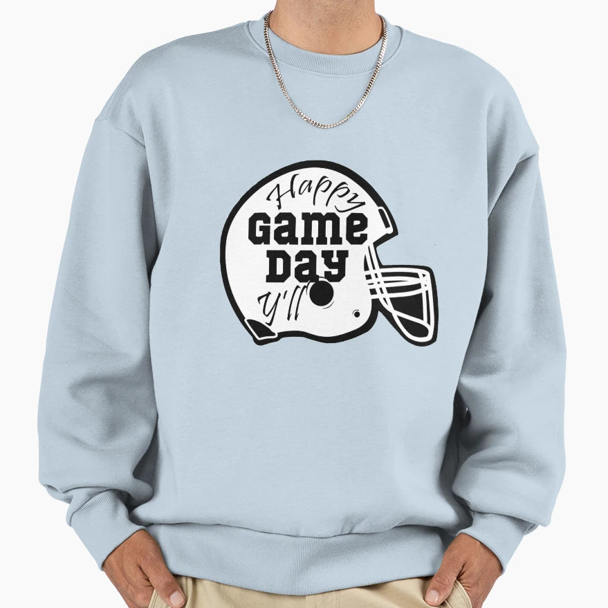 Happy Game Day Yll Sweatshirt - Aesthetic Graphic Men Women - T-Shirt, Sweatshirt, Hoodie