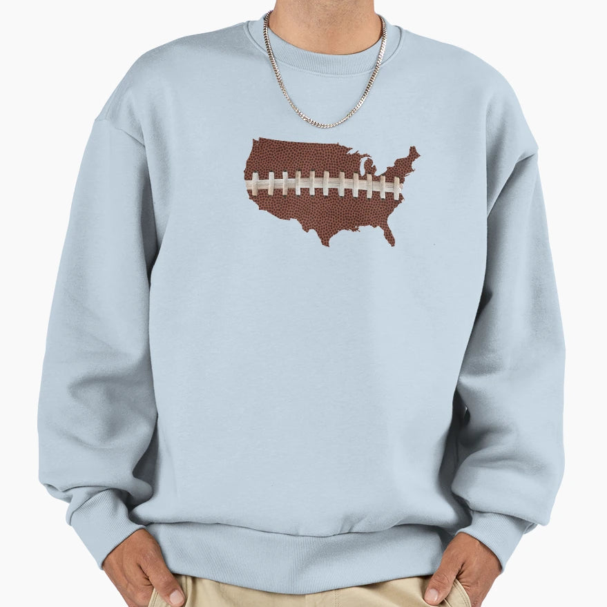 Football Across America Sweatshirt - Unique Graphic Unisex - T-Shirt, Sweatshirt, Hoodie