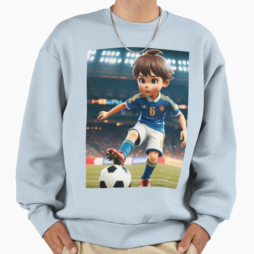 Playing Soccer Sweatshirt - Graphic Print for Adults - T-Shirt, Sweatshirt, Hoodie