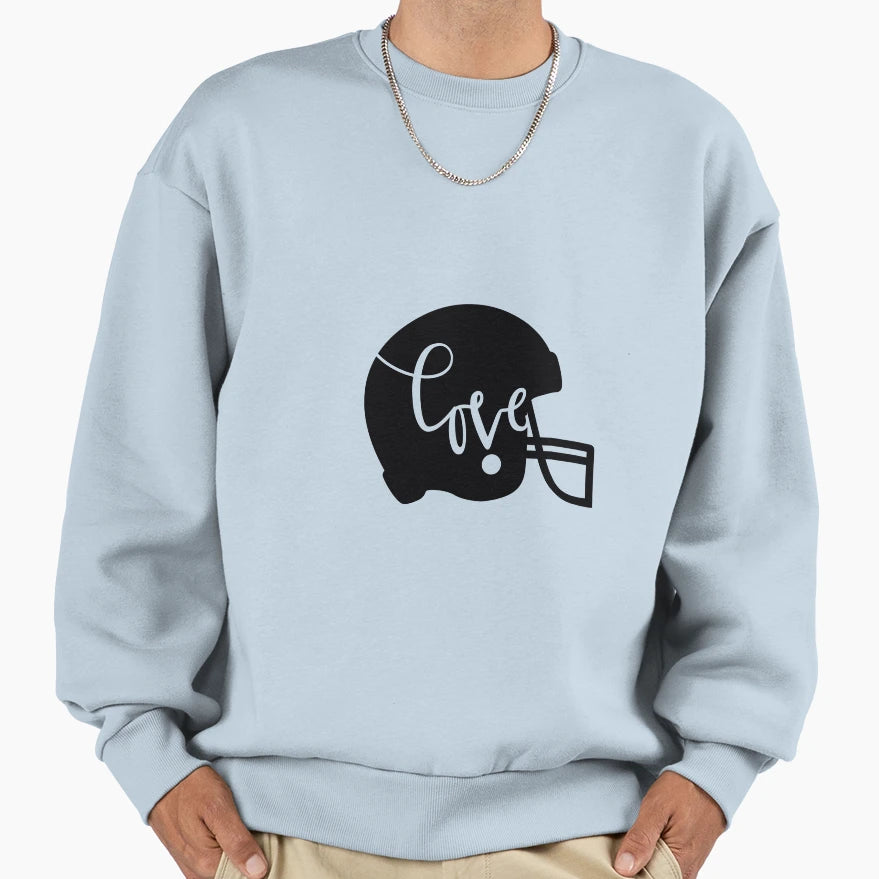 Love Football Baseball American Sweatshirt - Custom Art Print Unisex - T-Shirt, Sweatshirt, Hoodie